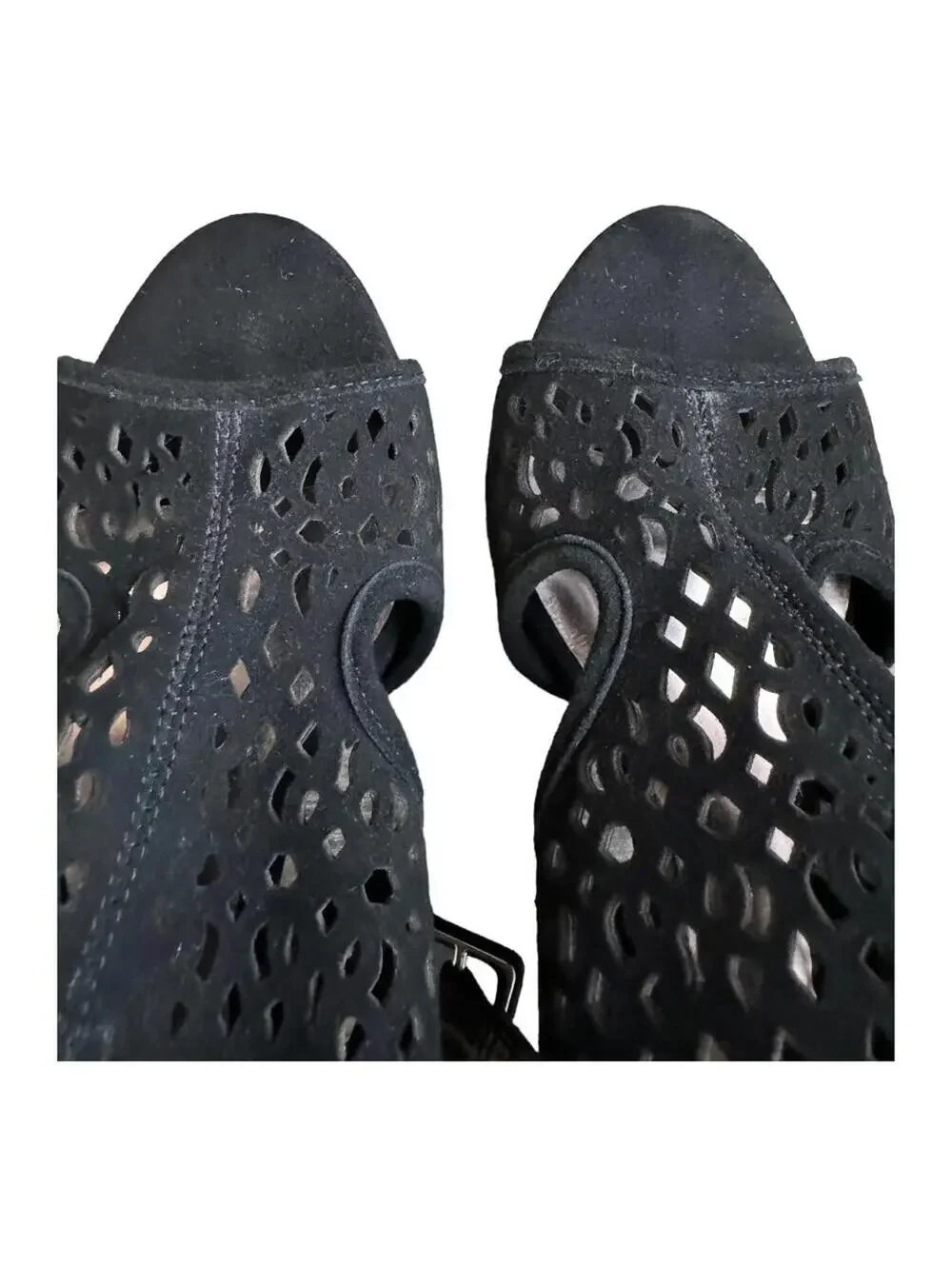Carlos Santana | Women's Black Suede Heels | Size 8 | 0835